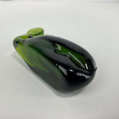 -139- VIKING | Green Glass Whale Figure