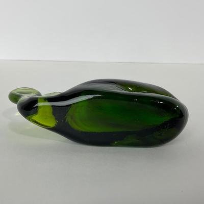 -139- VIKING | Green Glass Whale Figure