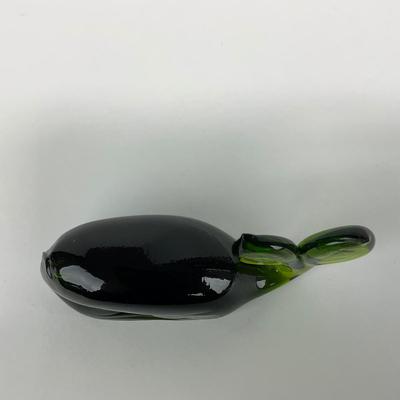 -139- VIKING | Green Glass Whale Figure