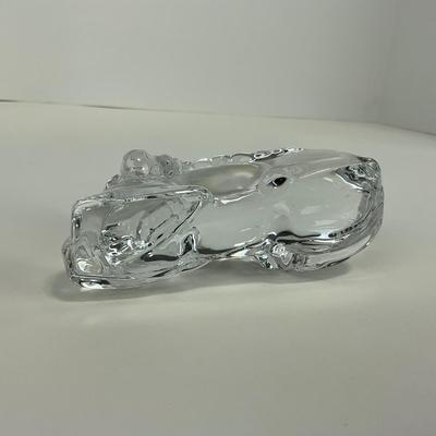 -140- BACCARAT | Crystal Sitting Unicorn Figure | Marked