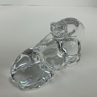 -140- BACCARAT | Crystal Sitting Unicorn Figure | Marked