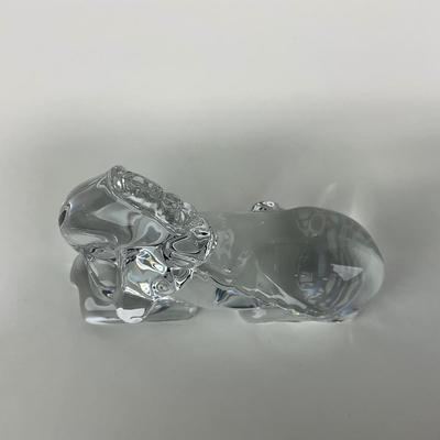 -140- BACCARAT | Crystal Sitting Unicorn Figure | Marked
