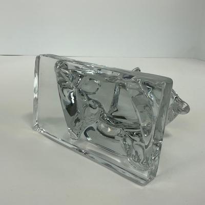 -141- NEW MARTINSVILLE | Clear Glass Elephant Figure
