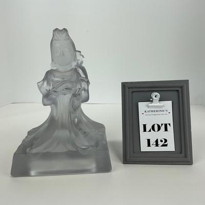 -142- IMPERIAL | Cathay Concubine Figure Bookend | Virginia B. Evanâ€™s Signed