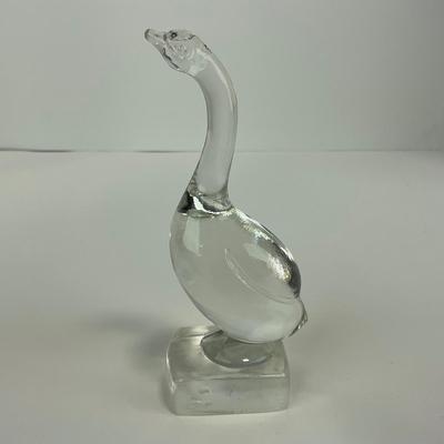 -143- PADEN CITY | 1940â€™s Crystal Goose Figure