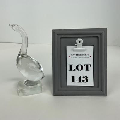 -143- PADEN CITY | 1940â€™s Crystal Goose Figure