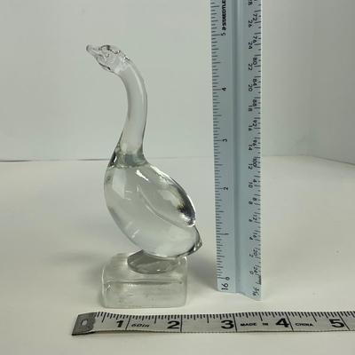 -143- PADEN CITY | 1940â€™s Crystal Goose Figure