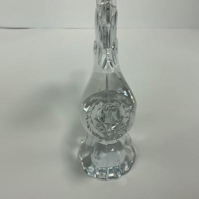 -145- HEISEY | Clear Glass Pheasant Figure