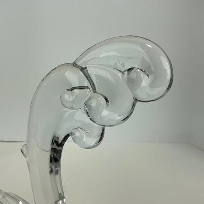 -145- HEISEY | Clear Glass Pheasant Figure