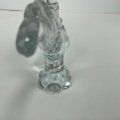 -145- HEISEY | Clear Glass Pheasant Figure