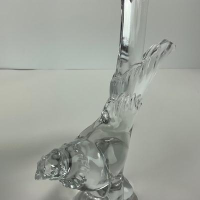 -145- HEISEY | Clear Glass Pheasant Figure