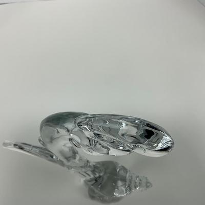 -145- HEISEY | Clear Glass Pheasant Figure