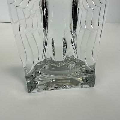 -146- FOSTORIA | Art Deco Lead Glass American Eagle Bookend