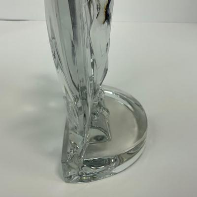 -146- FOSTORIA | Art Deco Lead Glass American Eagle Bookend