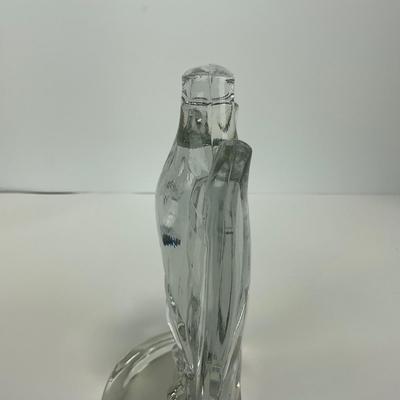 -146- FOSTORIA | Art Deco Lead Glass American Eagle Bookend