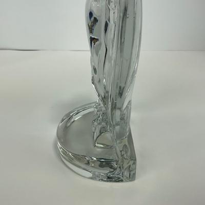 -146- FOSTORIA | Art Deco Lead Glass American Eagle Bookend