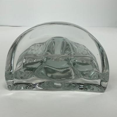 -146- FOSTORIA | Art Deco Lead Glass American Eagle Bookend