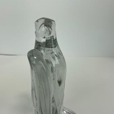-146- FOSTORIA | Art Deco Lead Glass American Eagle Bookend