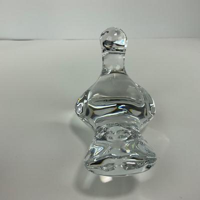 -147- BACCARAT | Crystal Duck Figure | Signed & Stamped