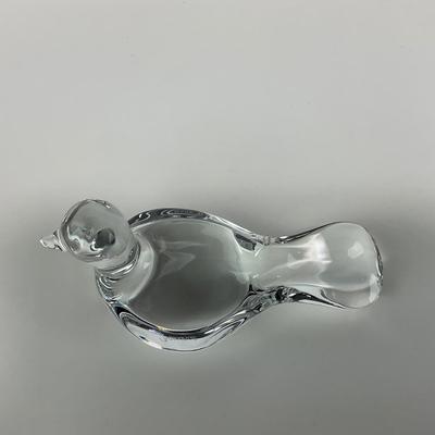 -147- BACCARAT | Crystal Duck Figure | Signed & Stamped