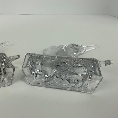 -148- DUNCAN & MILLER | Crystal Swordfish Figures