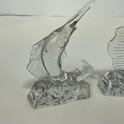 -148- DUNCAN & MILLER | Crystal Swordfish Figures