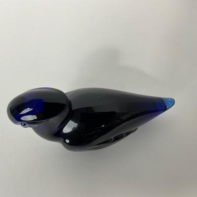 -149- HEISEY | By Imperial Cobalt Blue Wood Duck | Marked