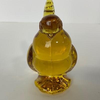 -151- HEISEY | By Imperial Sunshine Yellow Hen Figure
