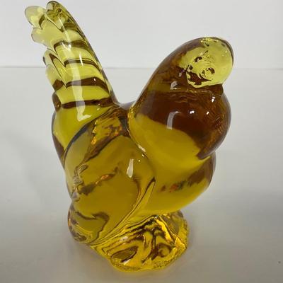 -151- HEISEY | By Imperial Sunshine Yellow Hen Figure