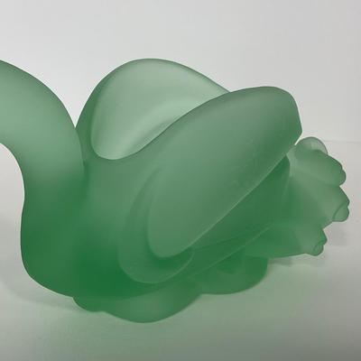 -156- IMPERIAL | Cathay Green Satin Dragon Phoenix
