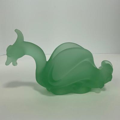 -156- IMPERIAL | Cathay Green Satin Dragon Phoenix