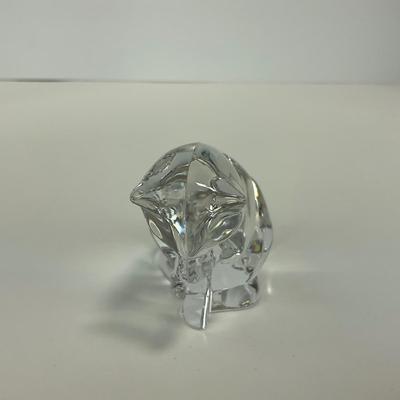 -154- VILLEROY & BOCH | Clear Glass Cat Figure | Marked