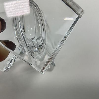 -156- BACCARAT | Pedestal Lucky Butterfly Figure | Signed & Marked
