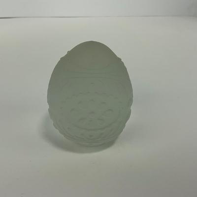 -157- GOBEL | Frosted Glass 1979 Egg | Marked