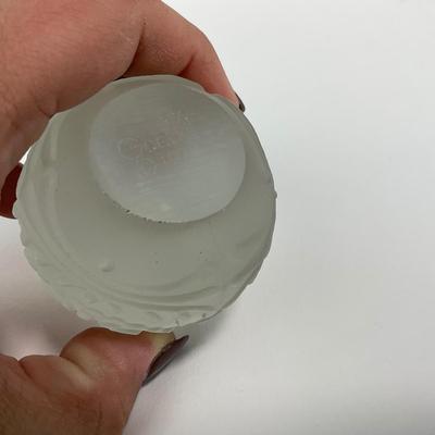 -157- GOBEL | Frosted Glass 1979 Egg | Marked