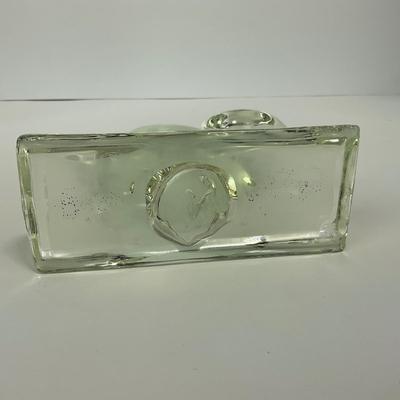 -156- NEW MARTINSVILLE | Clear Glass Squirrel Bookend