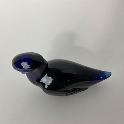 -160- HEISEY | By Imperial Cobalt Blue Wood Duck | Marked