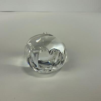-163- STEUBEN | Crystal Owl Figure | Signed