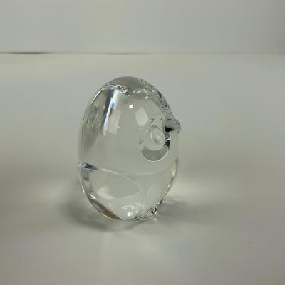 -163- STEUBEN | Crystal Owl Figure | Signed