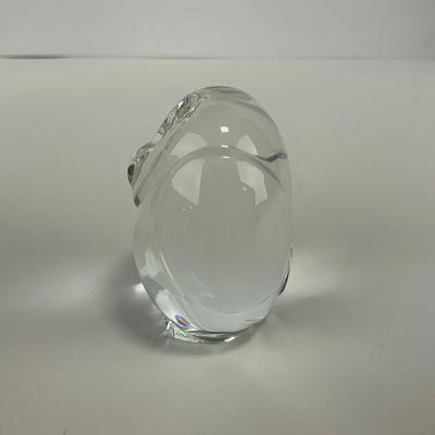 -163- STEUBEN | Crystal Owl Figure | Signed
