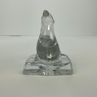 -164- FOSTORIA | Clear Glass Seal Figure