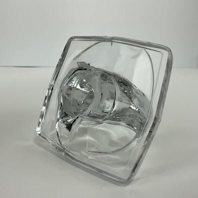 -164- FOSTORIA | Clear Glass Seal Figure
