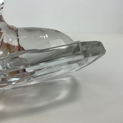 -164- FOSTORIA | Clear Glass Seal Figure