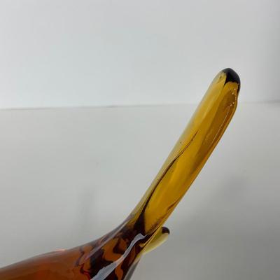 -165- FENTON | Amber Happiness Bird Long Tail