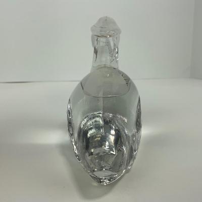 -167- HEISEY | By Imperial Clear Glass Wood Duck Figure | Marked