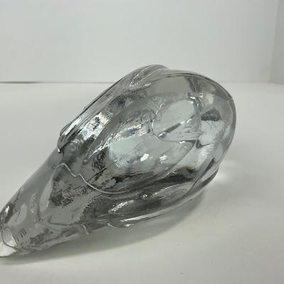 -167- HEISEY | By Imperial Clear Glass Wood Duck Figure | Marked