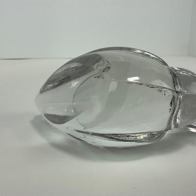 -167- HEISEY | By Imperial Clear Glass Wood Duck Figure | Marked
