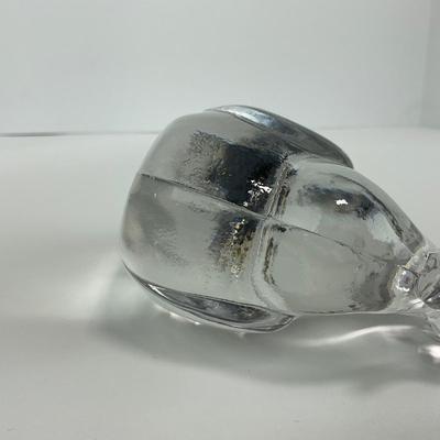 -167- HEISEY | By Imperial Clear Glass Wood Duck Figure | Marked