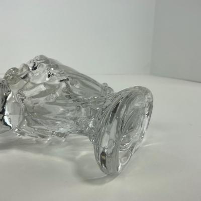 -168- HEISEY | Crystal Chanticleer Rooster Vase