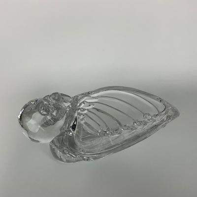 -168- HEISEY | Crystal Chanticleer Rooster Vase